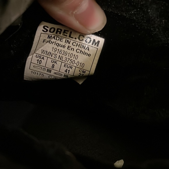 Sorel Joan of Arctic Next Lite Strap puffy waterproof boots black color Size 10 - Picture 10 of 12